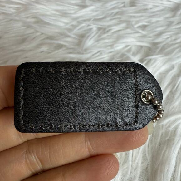 2" y2k COACH Vintage Fob Bag Charm Hang tag Hangtag - Picture 2 of 2